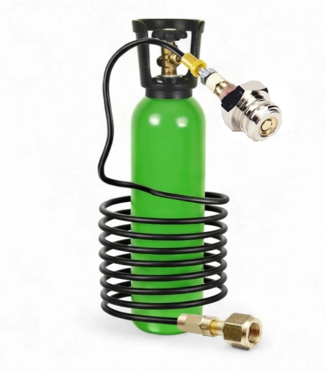 Zestaw Butla CO2 5L 3,75 kg + przewód 125 cm TR21/4 do Sodastream Philips Brita Dafi