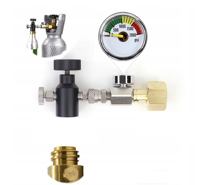 Przetoczka Adapter do Napełniania Naboi SodaStream W21.8 Tr214 z Manometrem.png