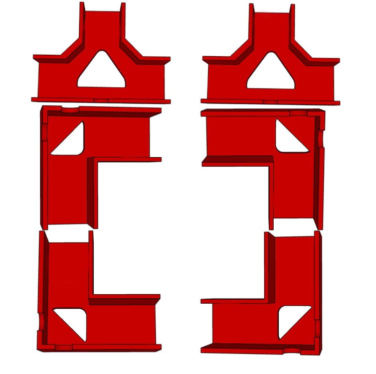 ZESTAW UCHWYTÓW STOLARSKICH 6szt DO PŁYTY 16mm 4xL + 2xT trzecia 3 ręka MDF.jpg