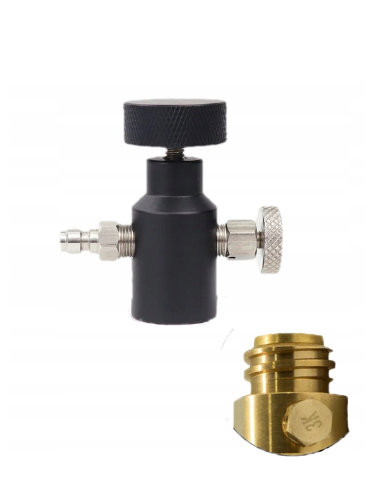 Przetoczka do butli z gwintem Sodastream Tr21/4 z szybkozłączką 8mm